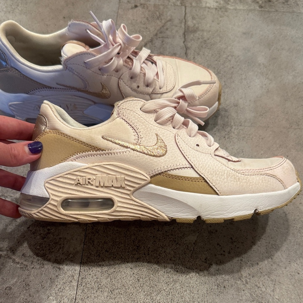 Nike Soft Pink & Rose Gold Air Max Sneakers